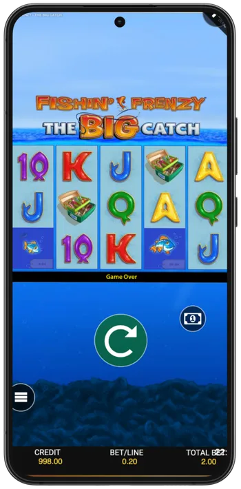 Fishin Frenzy Big Catch mobiles Spiel mit Walzen und Symbolen